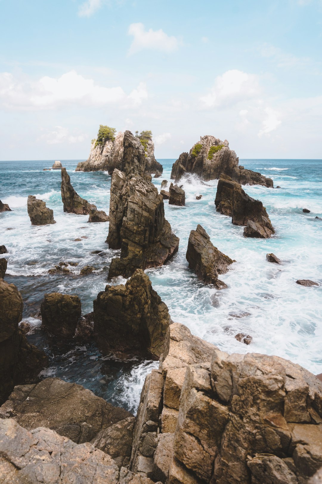 Scenic panorama of a travel destination